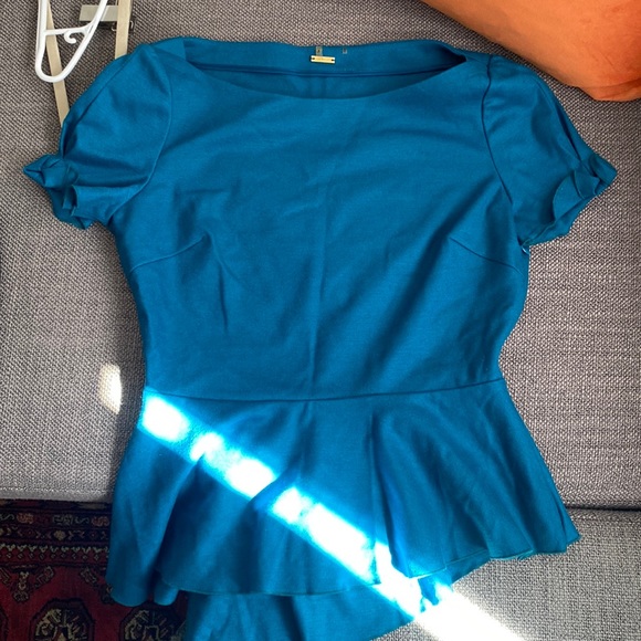 Peplum wool Elie Tahari top - Picture 1 of 4